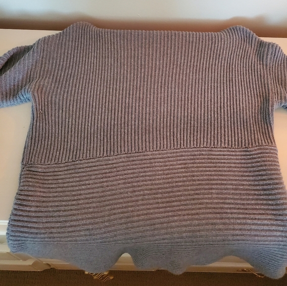 cotton Vince Camuto grey asymmetrical sweater - Picture 8 of 14